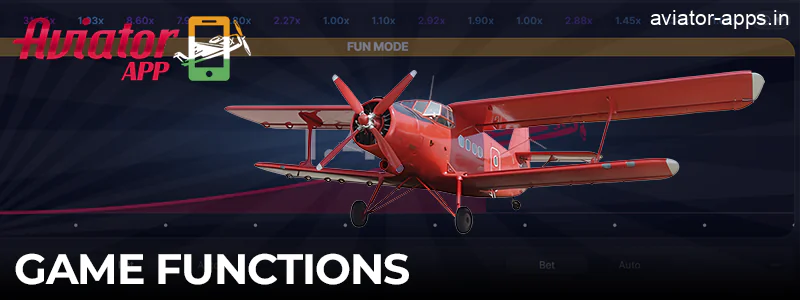 Functions of the Aviator game