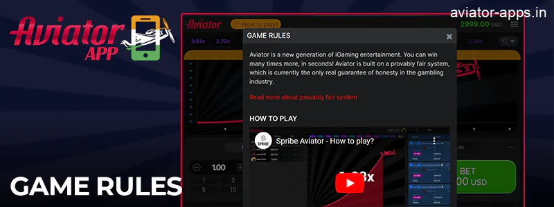 Aviator game rules for Indian players