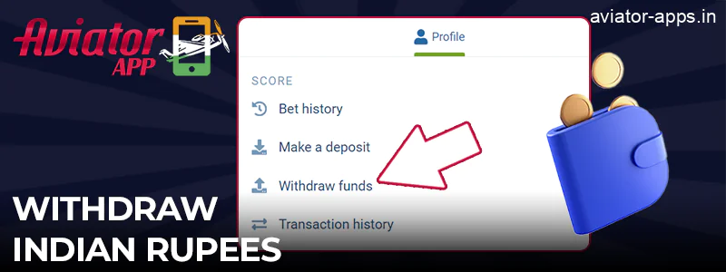 How to withdraw Indian rupees in the Aviator game