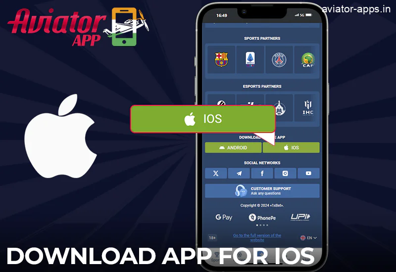 A basic guide on how to download the 1xbet Aviator app for iOS