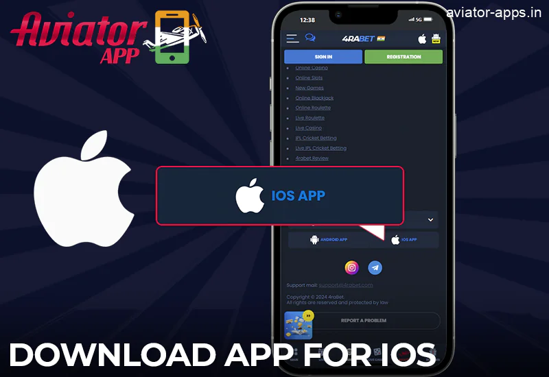 A basic guide on how to download the 4rabet Aviator app for iOS