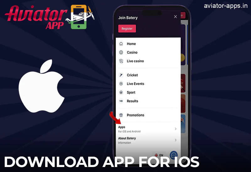 A basic guide on how to download the Batery Aviator app for iOS