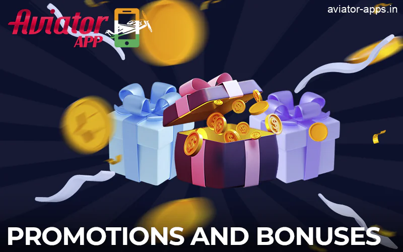 Promotions and bonuses from the casino apps used to play Aviator