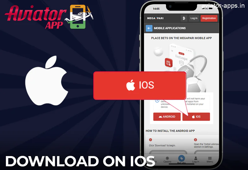 A basic guide on how to download the Megapari Aviator app for iOS