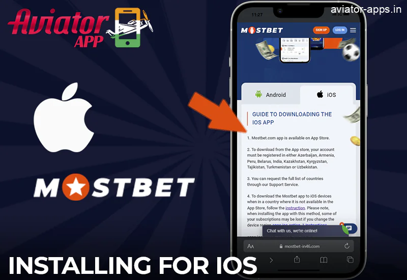 Installation of the Mostbet Mobile Aviator App on iOS