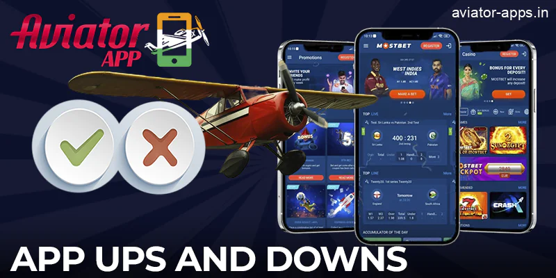 Pros and cons of the Mostbet mobile app for playing Aviator