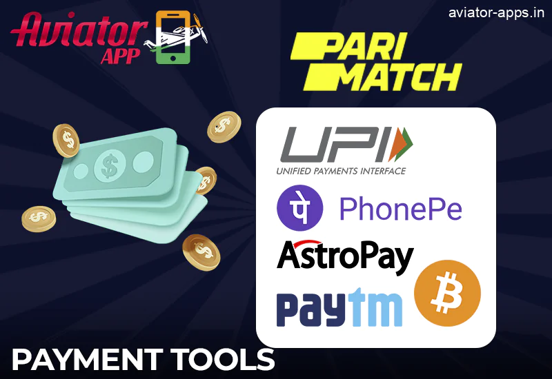 Parimatch App - payment tools to play Aviator game with INR