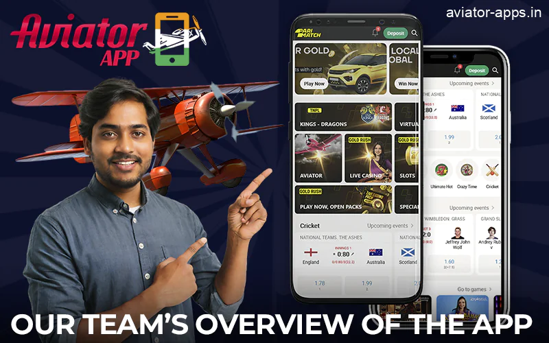 Our team's overview of the Parimatch Aviator app
